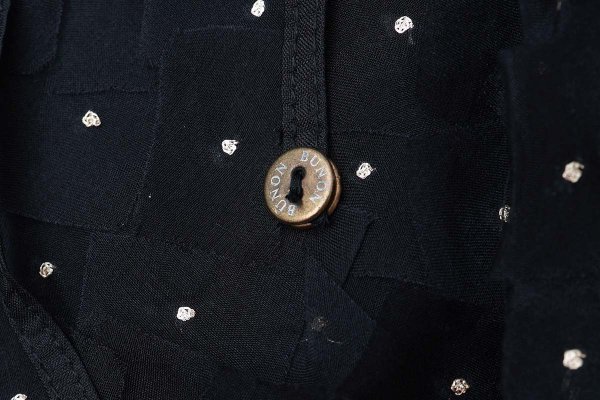 画像8: Khadi Silk Organdy & Embroidery Flap Pants (BK)