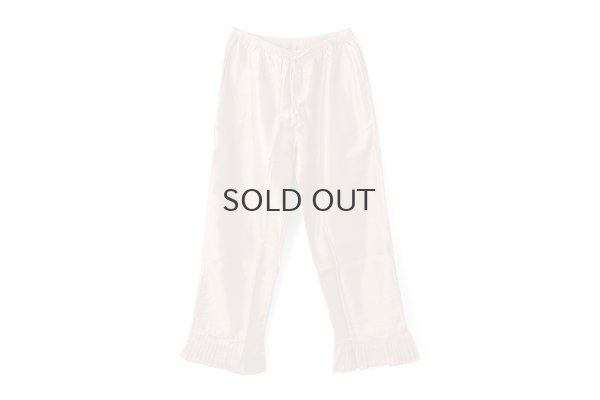 画像1: Khadi Silk Hem Tuck Pants (C.BR)
