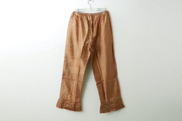 画像2: Khadi Silk Hem Tuck Pants (C.BR)