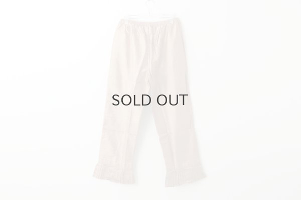 画像2: Khadi Silk Hem Tuck Pants (C.BR)