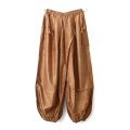 Khadi Silk Tuck Gather Balloon Pants (C.BR)