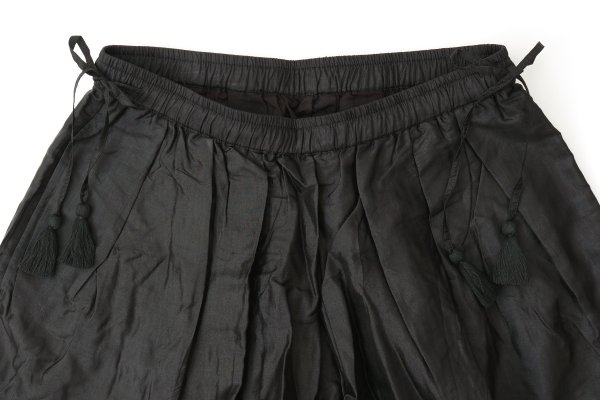 画像3: Khadi Silk Tuck Gather Balloon Pants (BK)