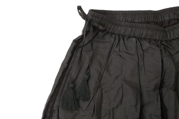 画像6: Khadi Silk Tuck Gather Balloon Pants (BK)