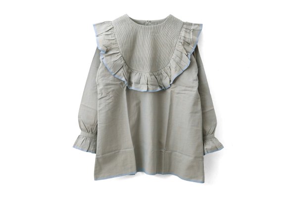 画像1: Khadi Cotton Pintuck Tunic (LBL)