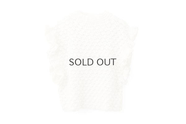 画像1: shop別注!! Hand Knit Hand Crochet Gilet (IV)