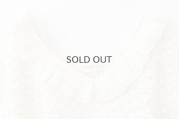 画像3: shop別注!! Hand Knit Hand Crochet Ruffle Gilet (IV)