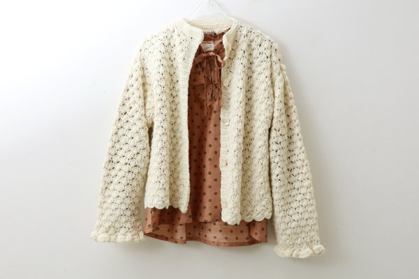 画像9: shop別注!! Hand Knit Hand Crochet Cadigan (IV)