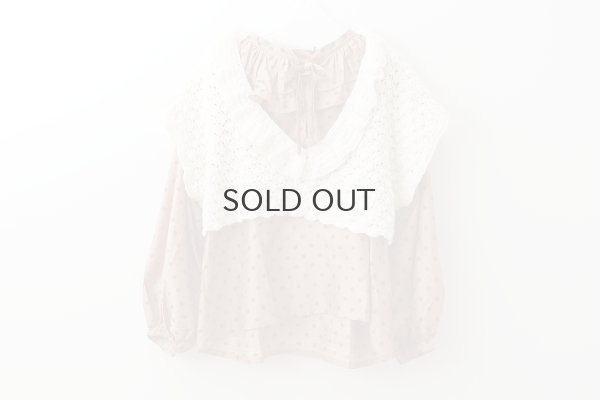 画像6: shop別注!! Hand Knit Hand Crochet Ruffle Gilet (IV)