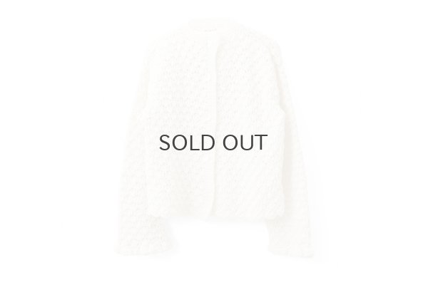 画像1: shop別注!! Hand Knit Hand Crochet Cadigan (IV)