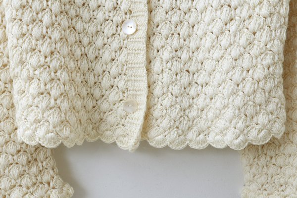 画像5: shop別注!! Hand Knit Hand Crochet Cadigan (IV)