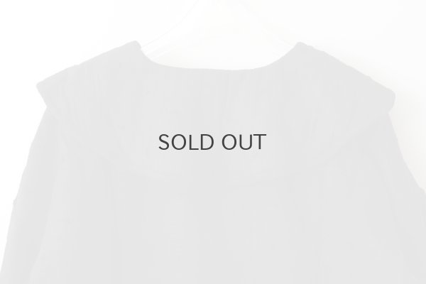 画像12: Khadi Thick Silk & Embroidery Round Collar Blouson (BK)