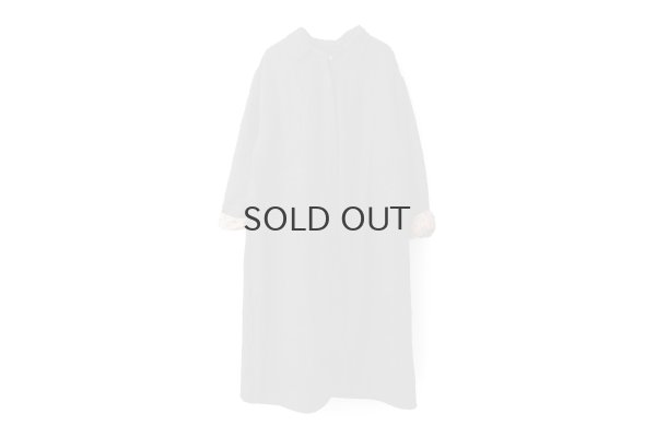 画像1: Khadi Thick Silk & Embroidery Qilting Coat (BK)