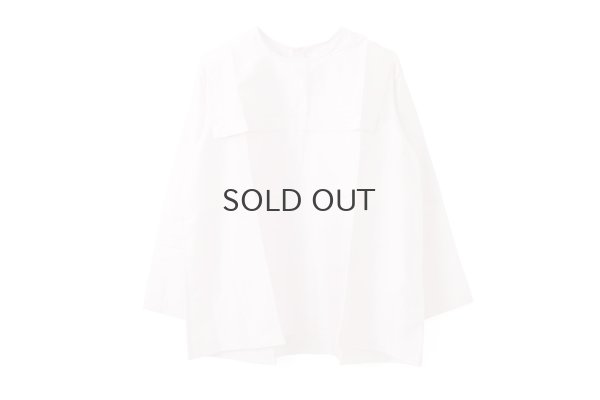 画像1: Khadi Silk Back Button Sailor Blouse (RW)