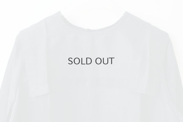 画像3: Khadi Silk Back Button Sailor Blouse (CH)