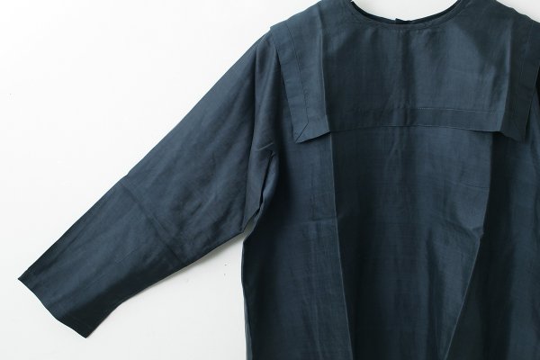 画像4: Khadi Silk Back Button Sailor Blouse (CH)