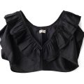 Khadi Silk Frill Gillet (BK)