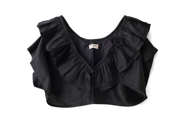 画像1: Khadi Silk Frill Gillet (BK)