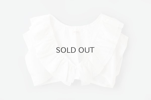 画像1: Khadi Silk Frill Gillet (WH)