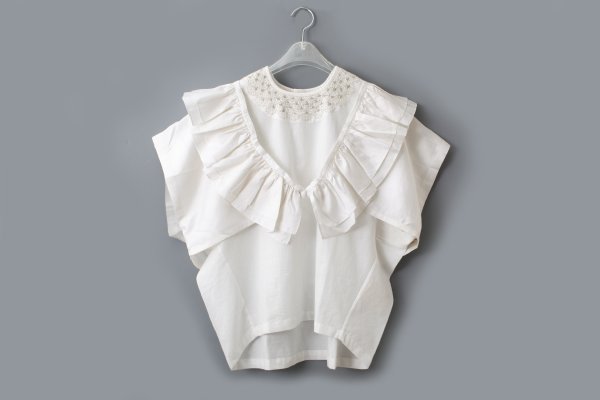 画像7: Khadi Silk Frill Gillet (RW)