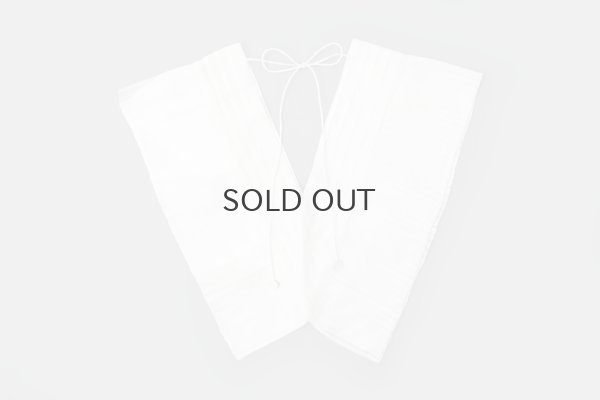 画像2: Khadi Silk Tuck Ruffle Collar (WH)