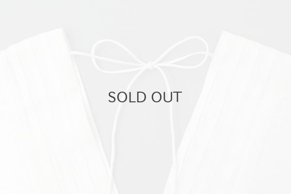 画像3: Khadi Silk Tuck Ruffle Collar (WH)