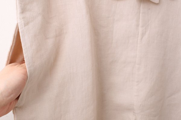 画像8: Khadi Linen Ribbon Overalls (EC)