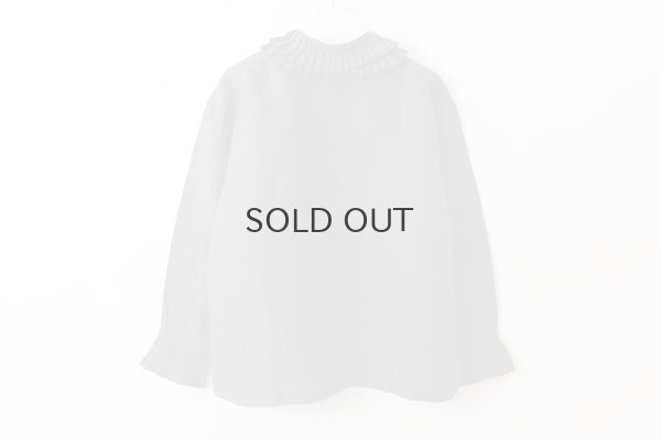画像2: Khadi Linen Tuck Collar Blouse (CH)