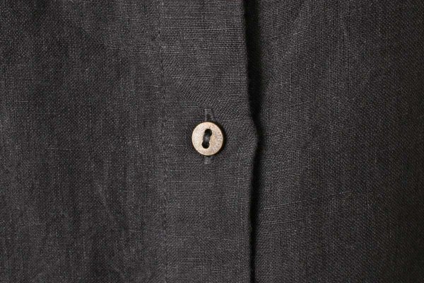 画像7: Khadi Linen Tuck Collar Blouse (CH)