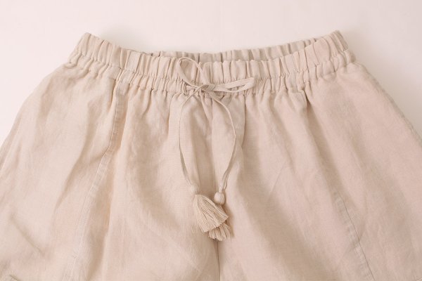 画像3: Khadi Linen Ruffle Tuck pants (EC)