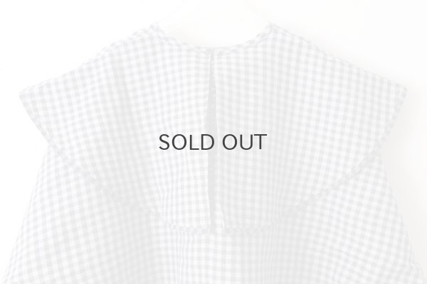 画像10: Khadi Linen Cotton Big Collar Wide Blouse (CH)