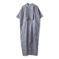 Khadi Linen Cotton Gingham Check Gingham Frill Overalls  (CH)
