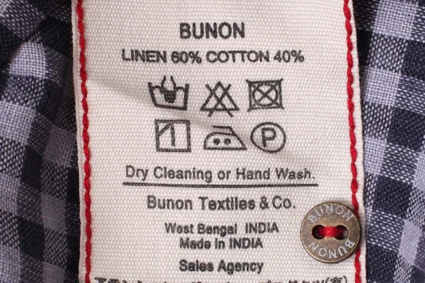 画像15: Khadi Linen Cotton Gingham Check Gingham Frill Overalls  (CH)