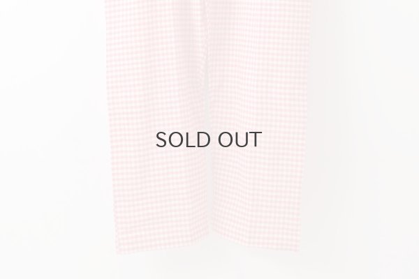 画像8: Khadi Linen Cotton Gingham Check Gingham Frill Overalls  (RD)