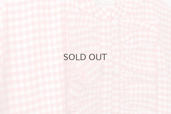 画像4: Khadi Linen Cotton Gingham Check Gingham Frill Overalls  (RD)