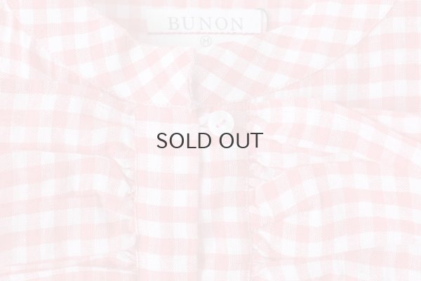画像5: Khadi Linen Cotton Gingham Check Gingham Frill Overalls  (RD)