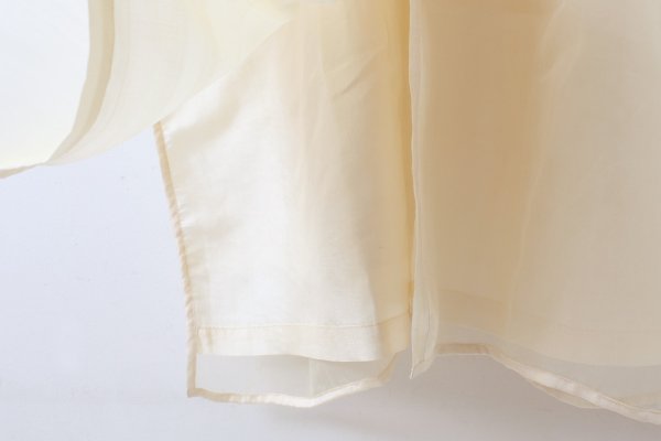 画像8: Khadi Silk Organdy & Embroidery Collar Dress (EC)