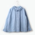 Khadi Linen Tuck Collar Blouse (LBL)