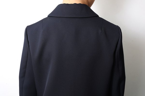 画像19: ウールギャバ 丸襟ジャケット (BK)