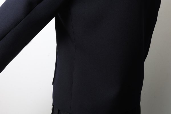 画像22: ウールギャバ 丸襟ジャケット (BK)