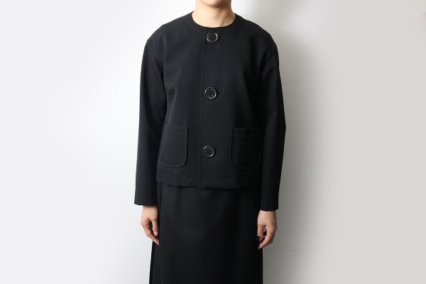 画像10: ビッグボタン ノーカラージャケット (NV)