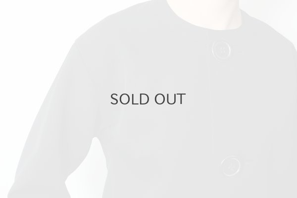 画像17: ビッグボタン ノーカラージャケット (BK)