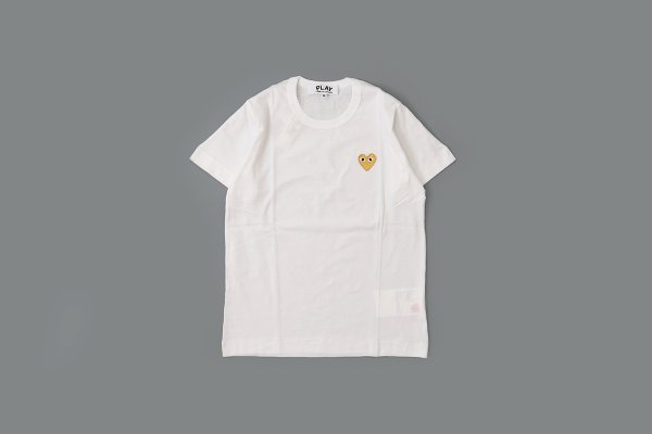 画像1: 【Women's】PLAY T-SHIRT GOLD HEART (WH)