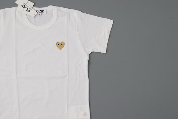 画像2: 【Men's】PLAY T-SHIRT GOLD HEART (WH)