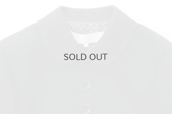 画像3: ウールギャバ 丸襟ジャケット (BK)