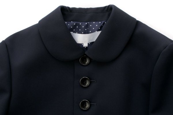 画像3: ウールギャバ 丸襟ジャケット (NV)