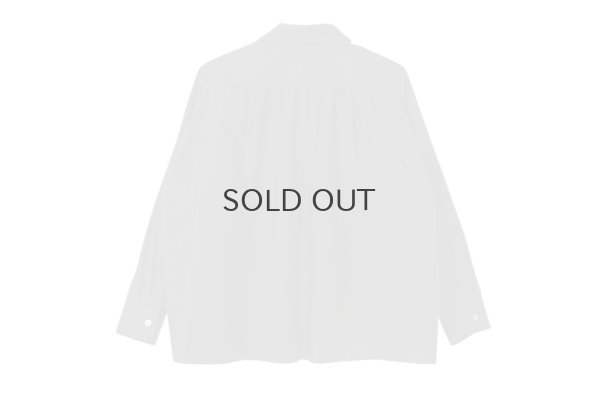 画像2: 丸襟ギャザーブラウス (BK)