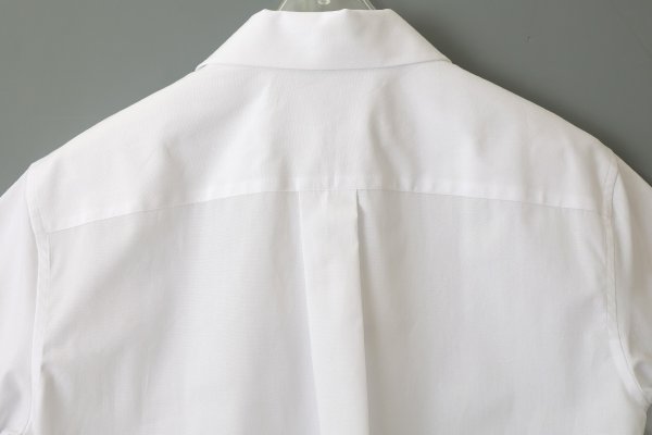 画像8: ポケット付き丸襟半袖ブラウス (WH)
