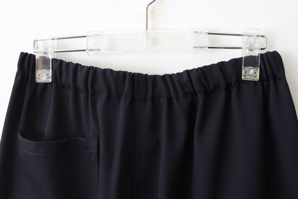 画像3: ウールギャバ後染めパッチポケットギャザーパンツ (NV)