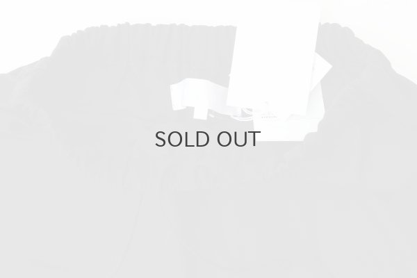 画像12: ウールギャバ後染めパッチポケットギャザーパンツ (BK)