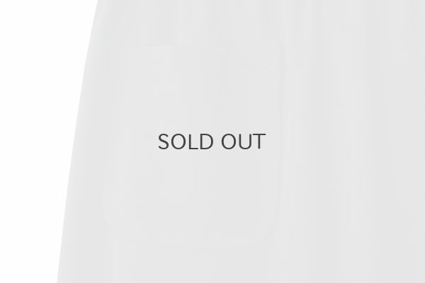 画像4: ウールギャバ後染めパッチポケットギャザーパンツ (BK)